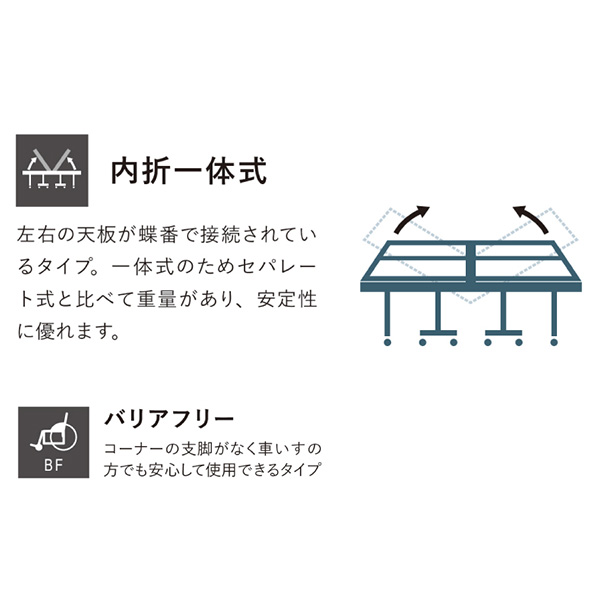 [ニッタク 卓球コート用品 ][送料別途]ジョイボーン22 JOYBORN22 内折一体式 NT-3245_1