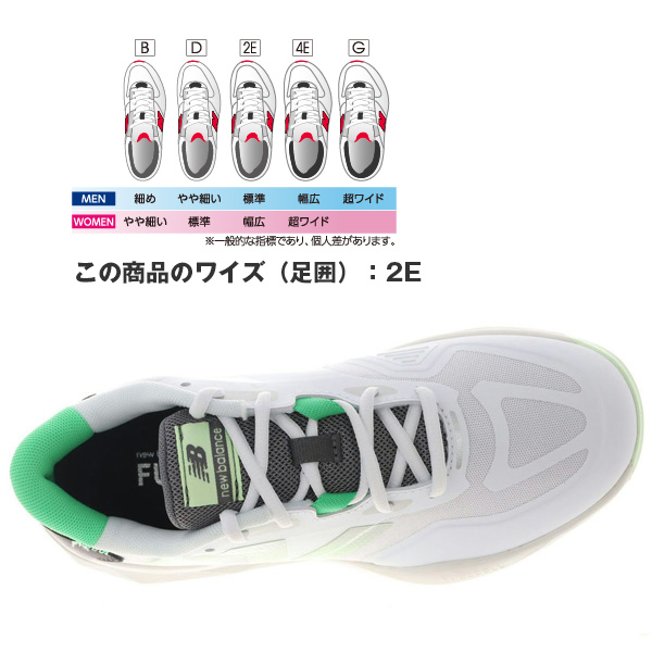[ニューバランス テニスシューズ ]フューエルセル796 FuelCell 796 v4 O 2E（幅広） オムニ クレーコート用 レディース WCO796_1