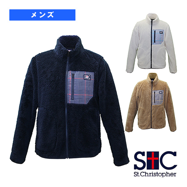 [セントクリストファー テニスウェア（メンズ/ユニ）]ファーフリースジャケット／メンズ（STC-BDM5471）