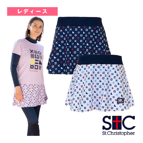 [セントクリストファー テニスウェア（レディース） ]チックタックトーフレアゲームスコート レディース STC-BEW6522