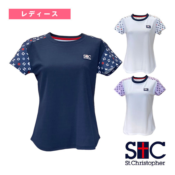 ゲームシャツとスコート セントクリストファー テニスウェア（レディース） ]ショルダー