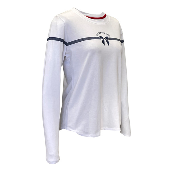 [セントクリストファー テニスウェア（レディース） ]リボンpatternロンTシャツ レディース STC-BFW2017_14