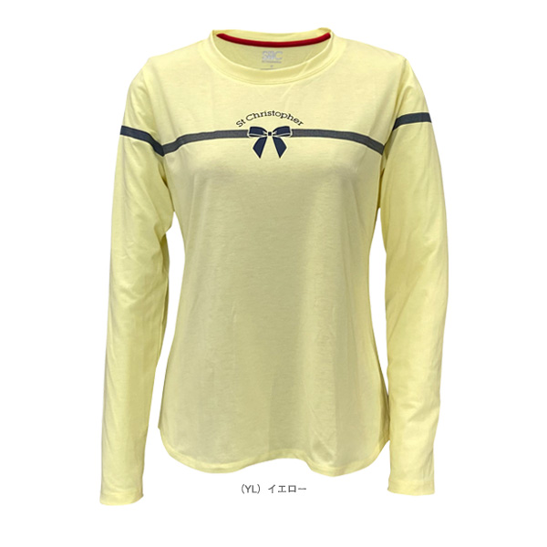 [セントクリストファー テニスウェア（レディース） ]リボンpatternロンTシャツ レディース STC-BFW2017_5