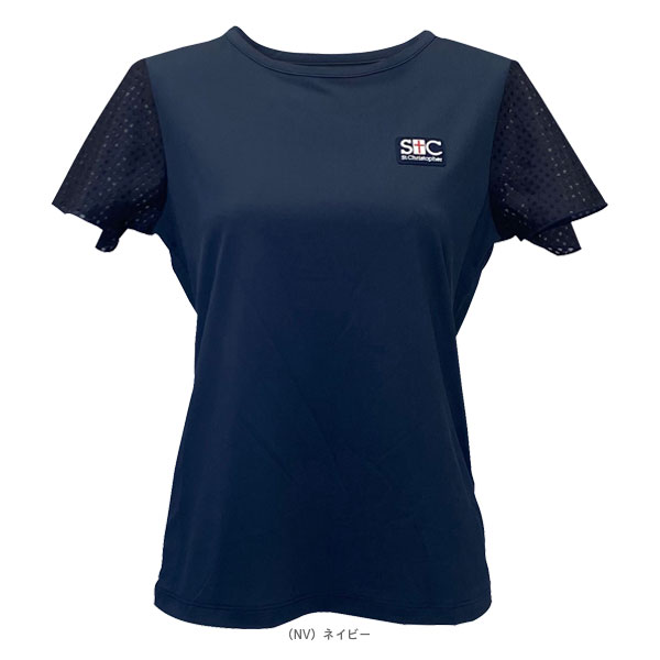 [セントクリストファー テニスウェア（レディース） ]See-through sleevesシャツ レディース STC-BFW2071_1