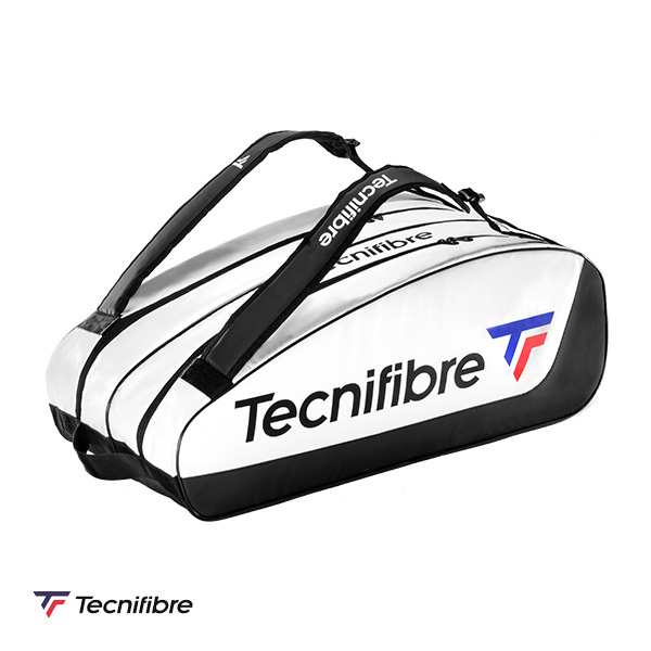 [テクニファイバー テニスバッグ]TOUR ENDURANCE WHITE 12R／ツアー エンデュランス ホワイト／ラケット12本収納可（40TOUWHI12）