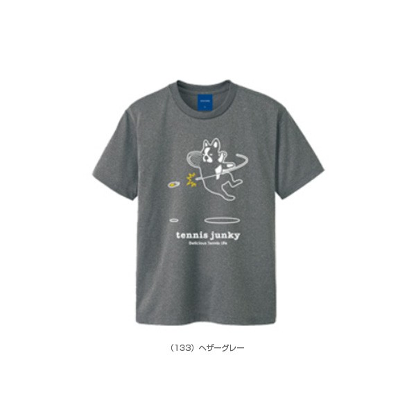 テニスジャンキー テニス バドミントン ウェア メンズ ユニ Tennis Junky エアー犬 Tシャツ ユニセックス Tj0018 の通販はau Pay マーケット ラケットプラザ