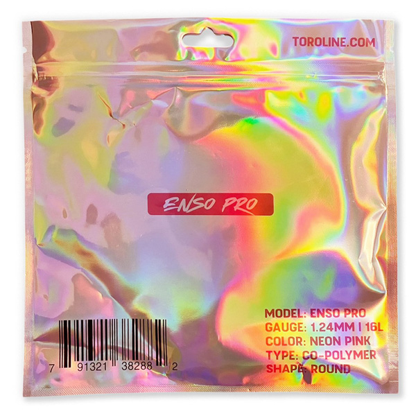 [トロライン テニスストリング（ロール他） ]ENSO PRO-PINK エンソプロ ピンク 100mロール 1.24mm