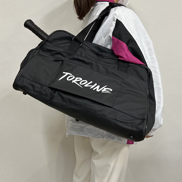 [トロライン テニスバッグ ]トロラインダッフルバッグ ブラック_9