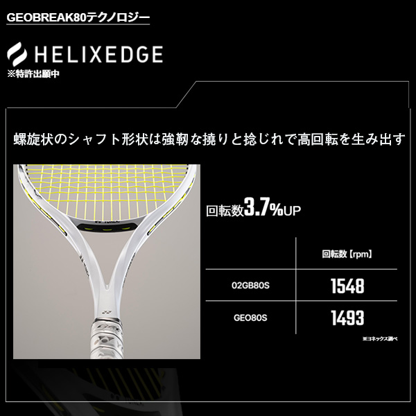 ヨネックス ソフトテニスラケット ]ジオブレイク80G GEOBREAK 80G
