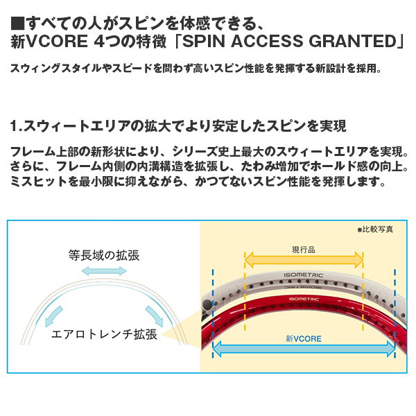 [ヨネックス テニスラケット ]VコアアルファＬ VCORE ALPHA L 08VCAPL_5