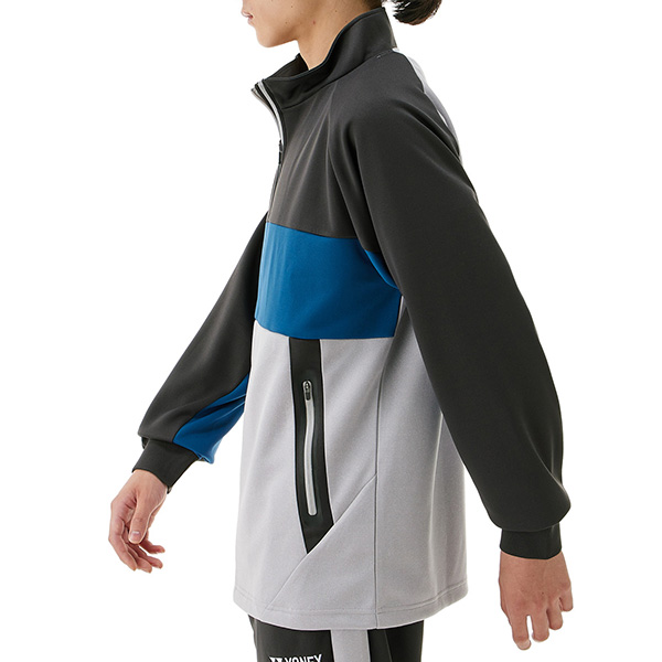 YONEX ウォームアップシャツ Lサイズ ブラック/オレンジ ヨネックス