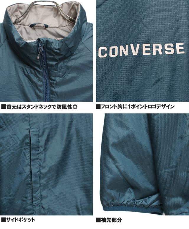 コンバース(CONVERSE)  薄中綿 パーカー ブルゾン メンズ 大きいサイズ 防風 撥水加工 保温 静電気軽減 ジップアップ ジャケット パッカブル アウター 中綿ジャケット アウトドア 多機能 防寒 スポーツ 撥水加工  ワークマン プラス