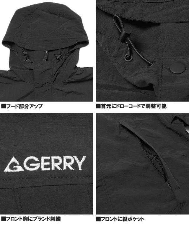 送料無料 GERRY(ジェリー) マウンテンパーカー メンズ 大きいサイズ 撥水加工 紫外線カット ナイロン ブルゾン ウインドブレーカー マンパー アウトドア ナイロンジャケット キャンプ アウター ストリート系 ワークマン プラス サイズ_12