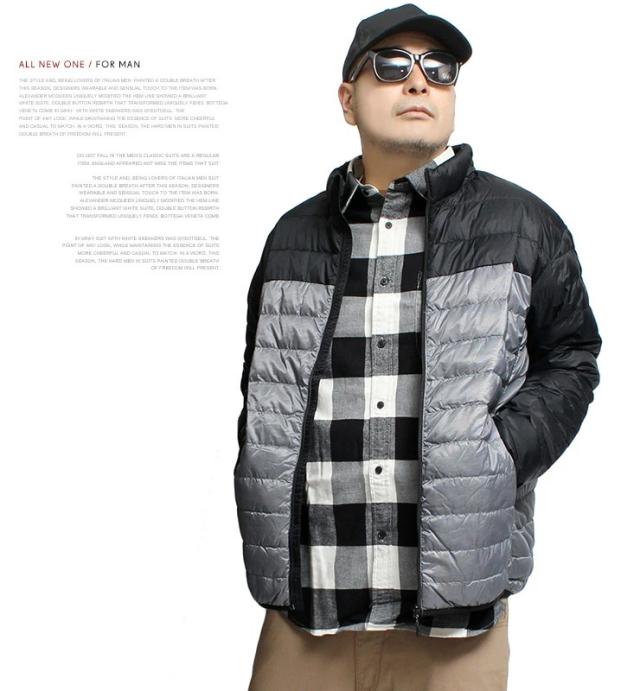 送料無料 ダウンジャケット メンズ 大きいサイズ 軽量 防風 撥水加工 薄手 リアルダウン スタンド ジャケット アウトドア ジップアップ ブルゾン アウター 防寒 暖かい あったか 保温 透湿 ストリート系   ワークマン プラス サイズの通販は