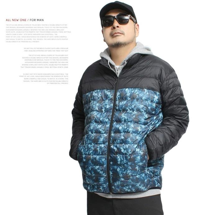 送料無料 ダウンジャケット メンズ 大きいサイズ 軽量 防風 撥水加工 薄手 リアルダウン スタンド ジャケット アウトドア ジップアップ ブルゾン アウター 防寒 暖かい あったか 保温 透湿 ストリート系   ワークマン プラス サイズの通販は