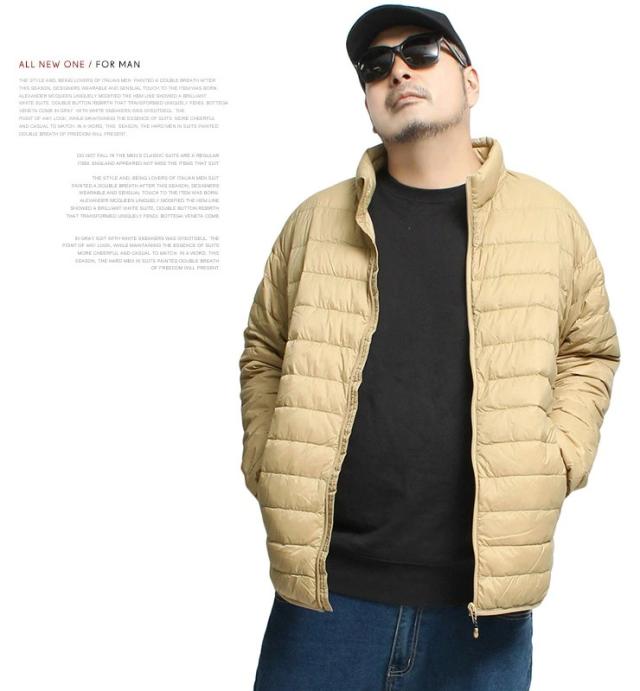 送料無料 ダウンジャケット メンズ 大きいサイズ 軽量 防風 撥水加工 薄手 リアルダウン スタンド ジャケット アウトドア ジップアップ ブルゾン アウター 防寒 暖かい あったか 保温 透湿 ストリート系   ワークマン プラス サイズの通販は