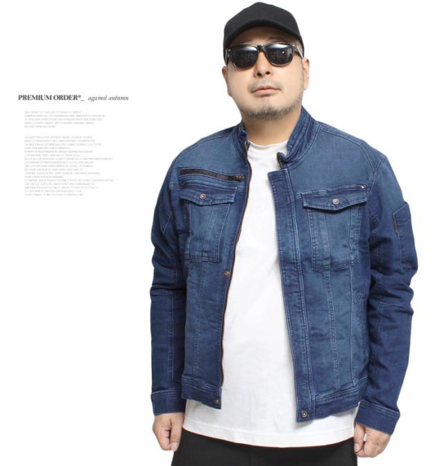 デニム セットアップ メンズ 大きいサイズ ストレッチ 速乾 Gジャン ジャケット カーゴパンツ ブルゾン アウター ジャンパー 作業着 作業服 ワークパンツ デニムパンツ ジーンズ ストリート系 ワークマン_4