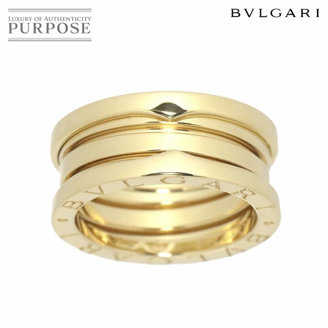 ブルガリ BVLGARI ビーゼロワン 3バンド #50 リング K18 YG イエロー