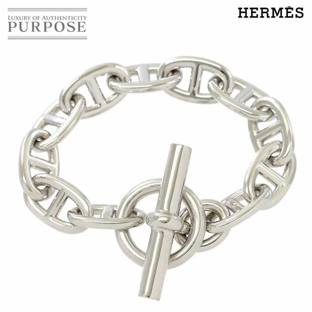 エルメス HERMES シェーヌダンクル TGM ブレスレット 17cm シルバー SV 925 メンズ レディース 90177200  【中古】BJ｜au PAY マーケット