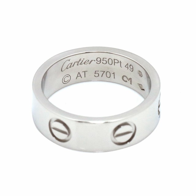 カルティエ Cartier ラブ #49 リング Pt プラチナ 指輪【証明書付き 