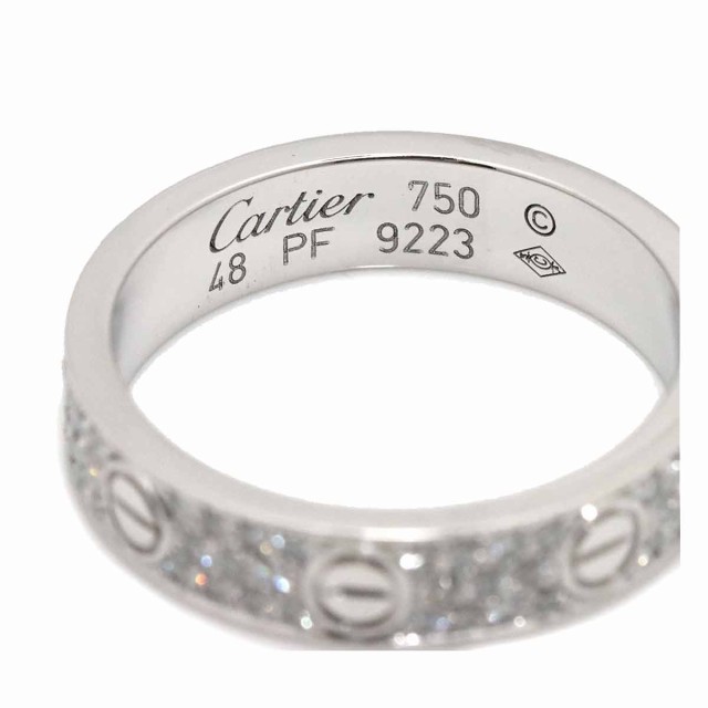 ふるさと納税 【新品同様】 カルティエ Cartier ラブ #48 リング K18