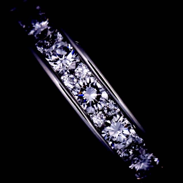 ティファニー TIFFANY&Co. 11.5号 リング ハーフ ダイヤ Pt プラチナ  