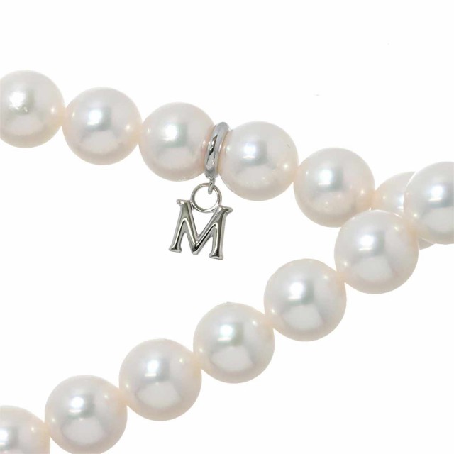 ミキモト MIKIMOTO アコヤ真珠 6.9-6.5mm ネックレス 42cm SV シルバー ...