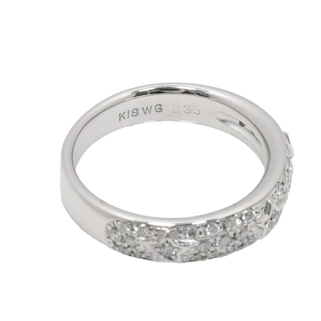 スタージュエリー Star Jewelry 11号 リング ダイヤ 0.35ct K18 WG 