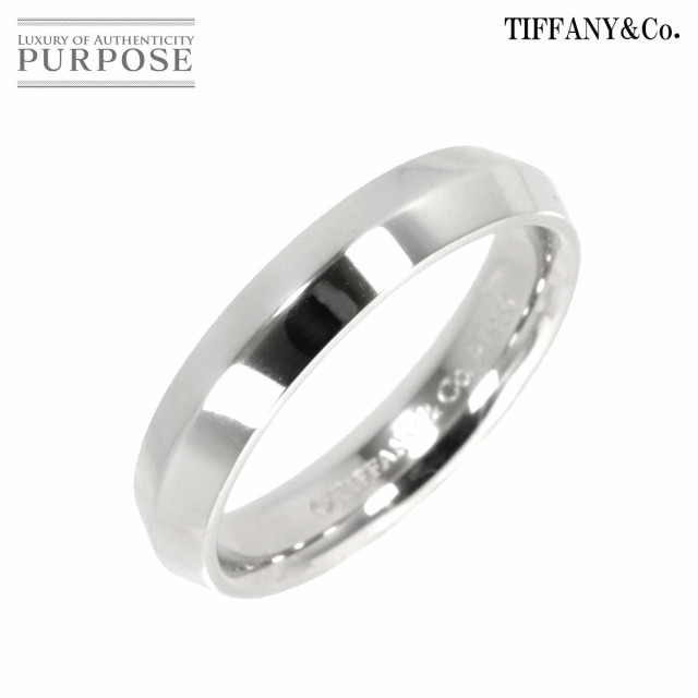 ティファニー TIFFANY&Co. 16号 リング 幅4.5mm Pt プラチナ 指輪 ...