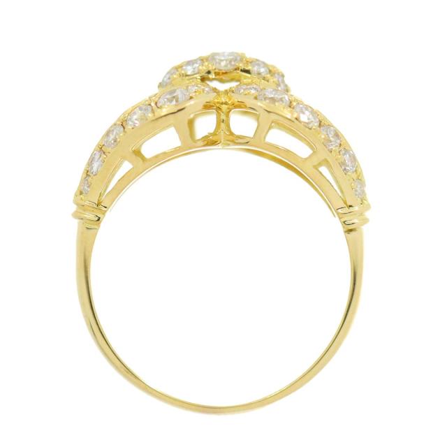 リング 11.5号 ダイヤ 1.21ct K18 YG イエローゴールド 750 指輪  