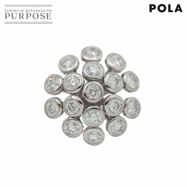 ポーラ POLA ダイヤ 0.90ct ペンダント トップ K18 WG ホワイトゴールド 750 レディース 90232541 【中古】BJ