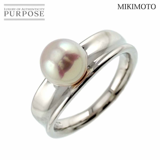 ミキモト MIKIMOTO 8号 リング アコヤ真珠 7.1mm Pt プラチナ パール 指輪 レディース 90238170 【中古】BJ