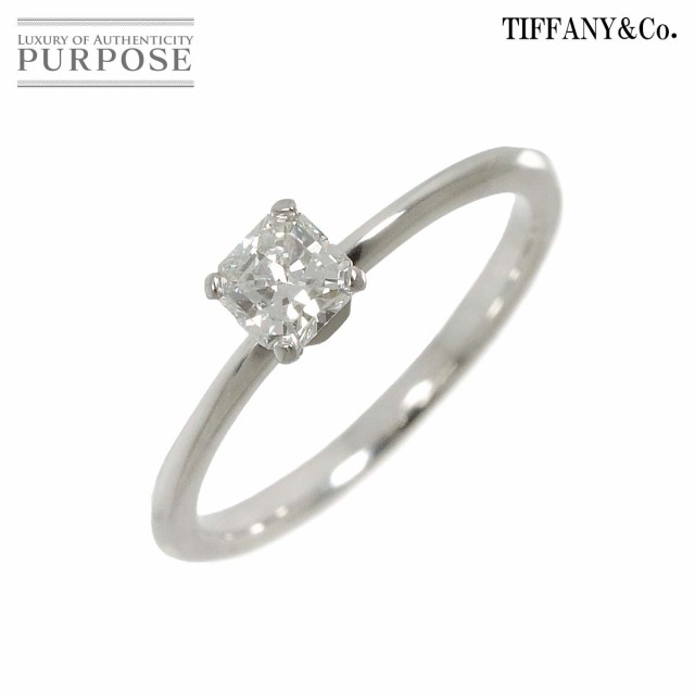 ティファニー TIFFANY&Co. Tトゥルー ダイヤ 0.30ct G/VS1/3EX 8号 リング Pt プラチナ 指輪【鑑定書】レディース 90239446 【中古】BJ