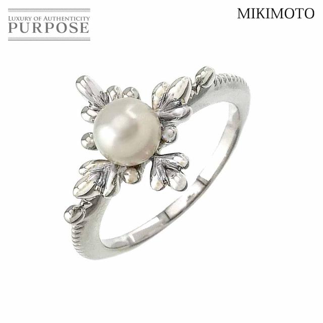 ミキモトのパールリング K18 真珠の指輪 MIKIMOTO