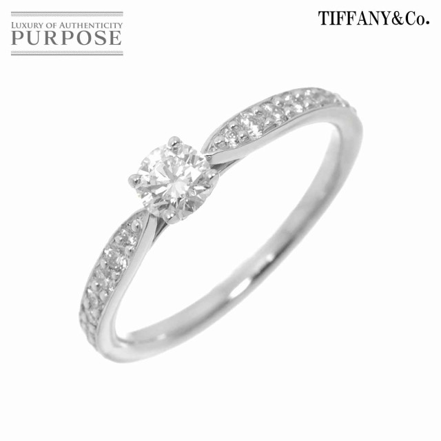 ティファニー TIFFANY&Co. ハーモニー ダイヤ 0.25ct F/VS1/3EX 9号 リング Pt プラチナ 指輪 鑑定書 レディース 90243037 【中古】BJ