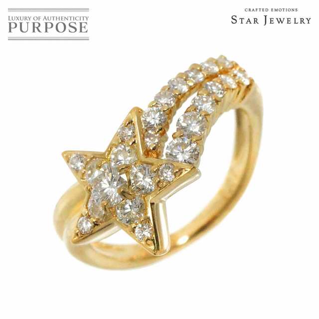 スタージュエリー Star Jewelry 7号 リング ダイヤ 0.67ct K18 YG イエローゴールド 750 指輪 星 レディース 90244244 【中古】BJ