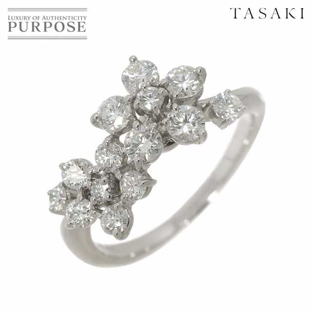 タサキ TASAKI 11号 リング ダイヤ 0.83ct K18 WG ホワイトゴールド 750 指輪 田崎真珠 レディース 90247541 【中古】BJ