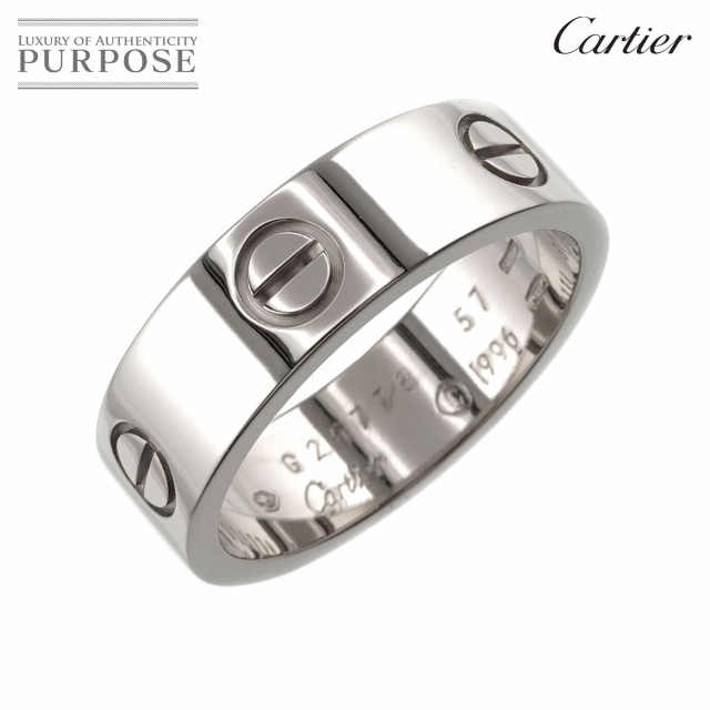 カルティエ Cartier ラブ #57 リング K18 WG ホワイトゴールド 750 指輪 レディース 90248257 【中古】BJ