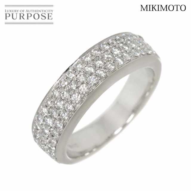 ミキモト MIKIMOTO ペルリータ10号 リング ダイヤ 0.60ct K18 WG ホワイトゴールド 750 指輪 レディース 90249261 【中古】BJ