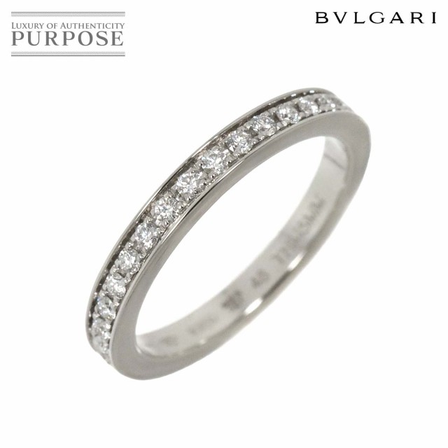 ブルガリ BVLGARI デディカータ ア ヴェネチア #48 リング ハーフ ダイヤ Pt プラチナ 指輪 レディース 90249268 【中古】BJ