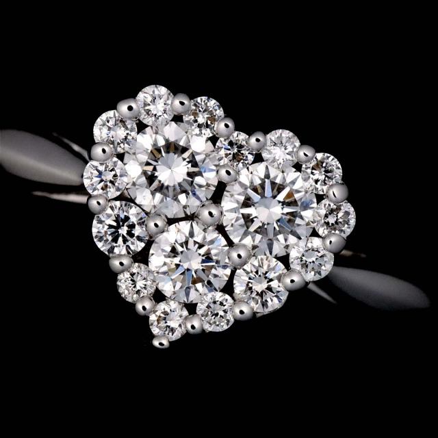 ポンテヴェキオ Ponte Vecchio 9.5号 リング ダイヤ 0.50ct K18 WG  