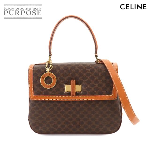 CELINE セリーヌマカダム柄2WAYハンドバッグ