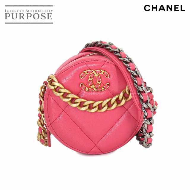 新品同様 シャネル バッグ CHANEL 19 ラウンド クラッチ チェーン ショルダー バッグ レザー レディース 90253276 【中古】ブランドの通販は