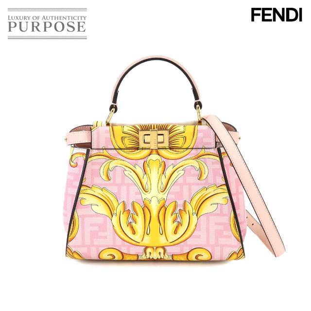 未使用 展示品 フェンディ バッグ フェンダーチェ ミニ ピーカブー 2way ハンド ショルダー レディース 90253953 【中古】ブランド