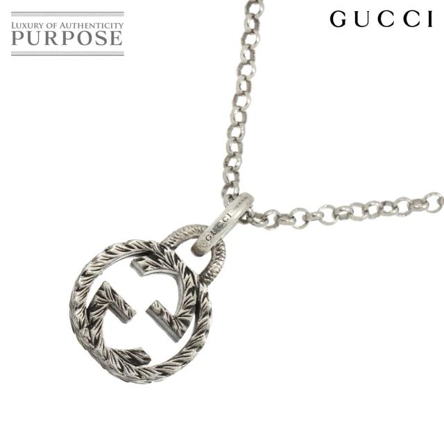GUCCI グッチ ネックレス 50cm シルバー 925 小豆 GUCCI グッチ ネックレス 50cm シルバー 925 小豆
