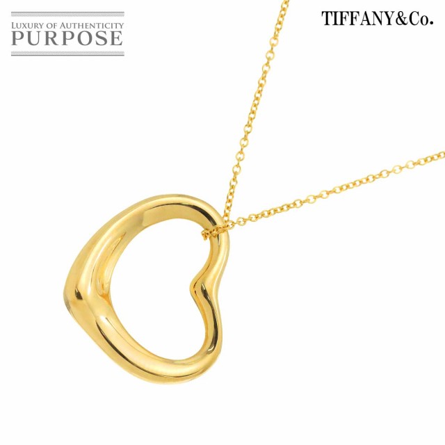 ティファニー　TIFFANY　K18PG オープンハートネックレス　42センチ Tiffany&Co. ティファニー オープンハート ミニ ネックレス 約