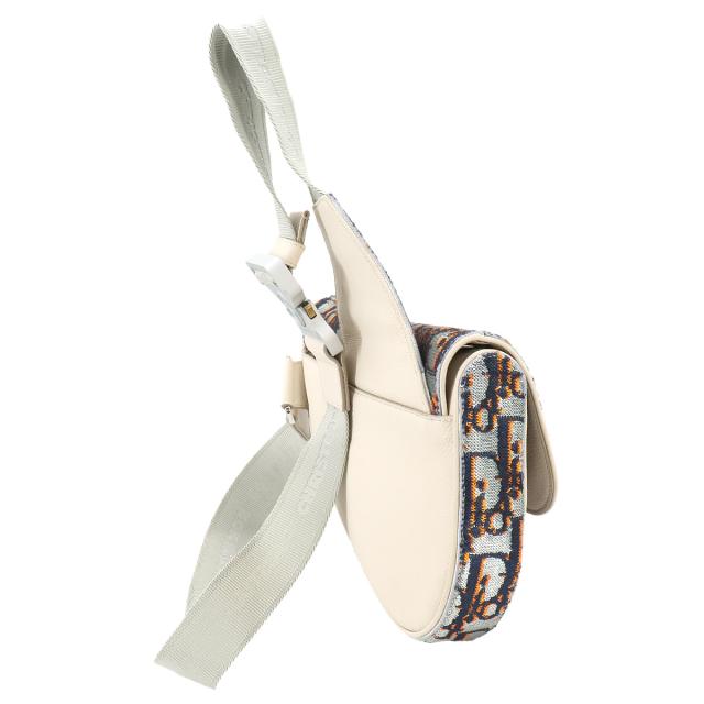 新品同様 クリスチャン ディオール バッグ オブリーク サドルバッグ  