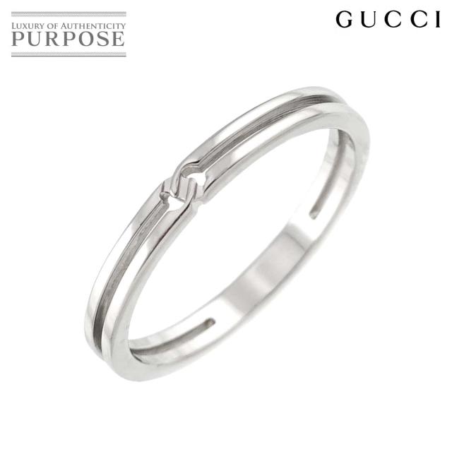 GUCCI ホワイトゴールド リング 11号 GUCCI グッチ アイコン #11 リング・指輪 K18ホワイトゴールド