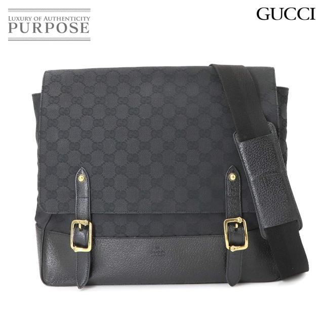 美品 グッチ バッグ GGキャンバス メッセンジャー ショルダー