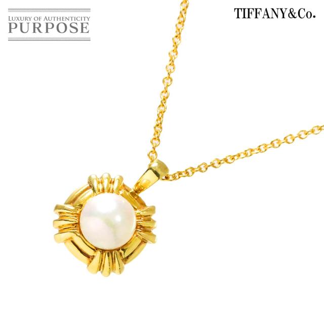 TIFFANY&CO ティファニー 750 パール 2Pダイヤ ネックレス 【公式通販】